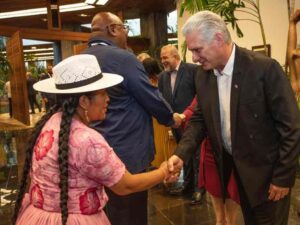 Díaz-Canel received participants in the G77 and FITCuba 2023 meeting