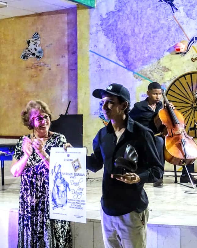 UNEAC Guamo Award 2023 in Guantánamo for young filmmaker Daniel Ross Dieguez