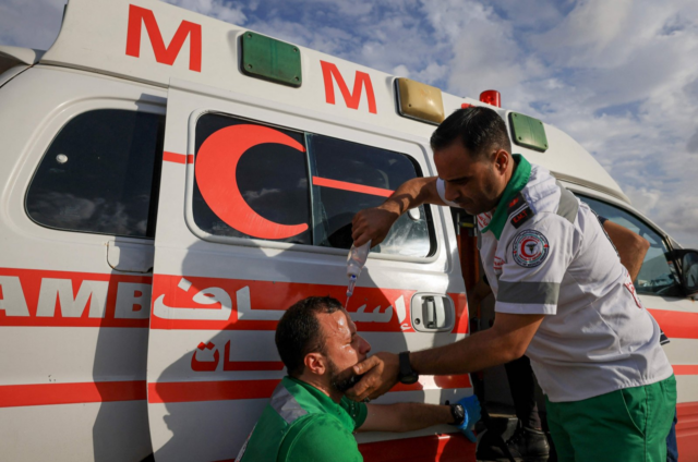 The Palestinian Red Crescent Society warns health services in northern Gaza at risk of being halted