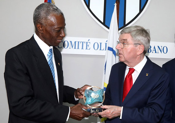 Presidente del COI reconoce a Comité Olímpico Cubano