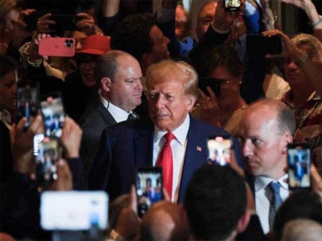 Agravios en discurso de Trump tras histórica acusación en Nueva York
