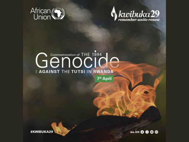 Unión Africana recuerda aniversario 29 de genocidio en Ruanda 