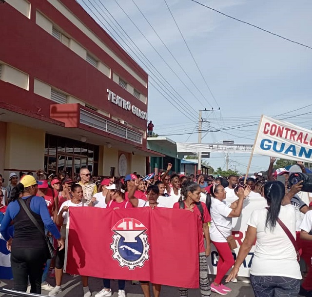 Amplio despliegue sindical en Guantánamo por el Primero de Mayo