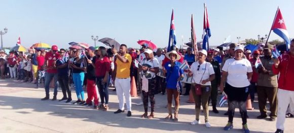 El acto por el Día Internacional de los Trabajadores en Caimanera el 5 de mayo. Foto: Portal del Ciudadano de Caimanera