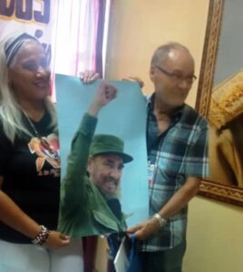 Puertoriqueño Leonardo Cruz Morales comparte con sindicalistas guantanameros