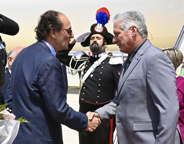Intensas jornadas del presidente cubano Díaz-Canel en Italia