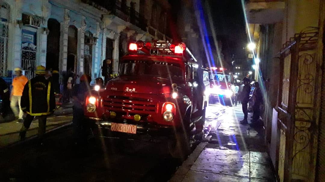 El siniestro ocurrió en calle Perseverancia, No. 159, entre Ánimas y Virtudes, Centro Habana.