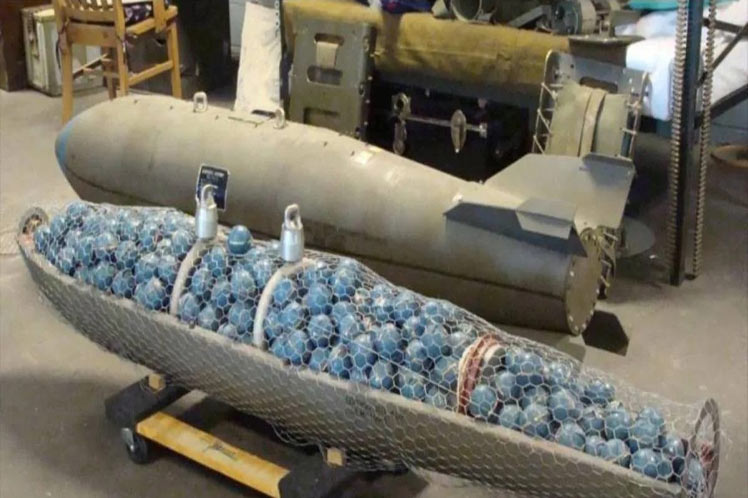China preocupada por entrega de bombas racimo a Ucrania