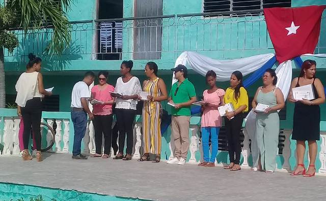 Acto municipal en San Antonio del Sur por cierre del curso 2022-2023