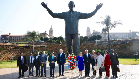 Sudáfrica: Díaz-Canel rinde honores a Nelson Mandela