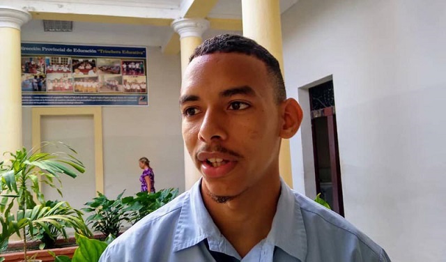 Estudiante guantanamero Aser Acosta Carrión