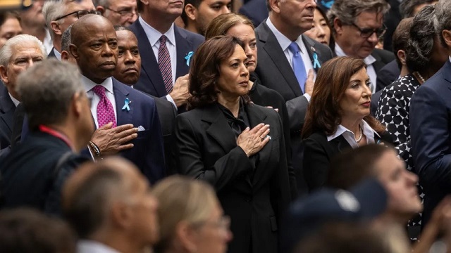 Kamala Harris encabezó homenaje en Nueva York a víctimas del 11/9