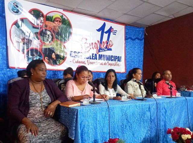 Efectúan asamblea XI Congreso de la FMC en el municipio de Niceto Pérez 