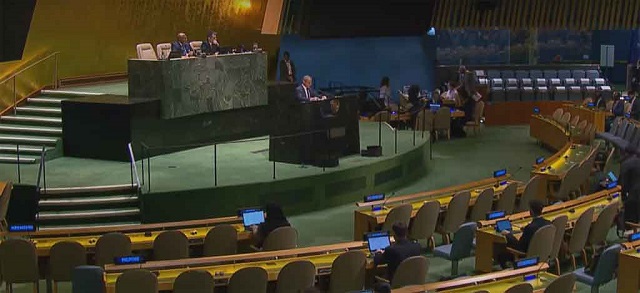 Asamblea General de ONU inició debate por el fin del bloqueo