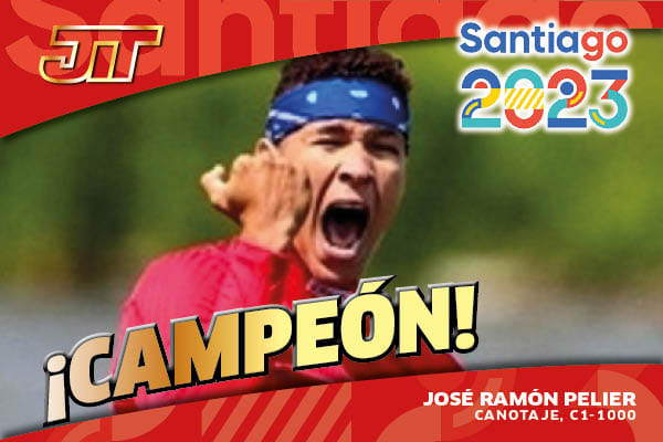 Guantanamero Pelier baña su canoa de oro en Santiago 2023