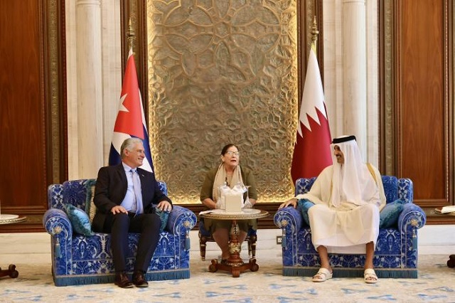 Díaz-Canel al Emir de Qatar: Esta es una visita muy significativa para nosotros