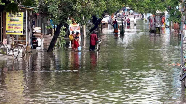 Inundaciones y estragos en sur de India por ciclón Michaung