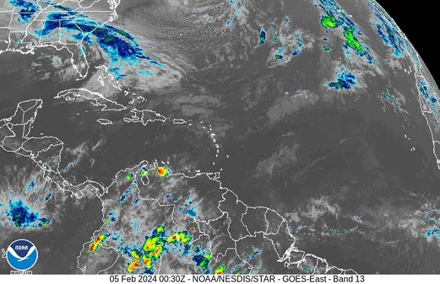 Banda prefrontal afecta occidente y centro, el oriente de Cuba atento